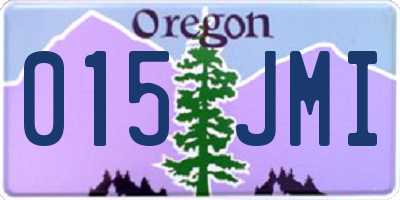 OR license plate 015JMI