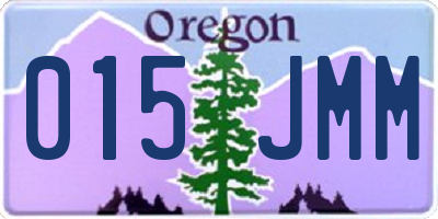 OR license plate 015JMM
