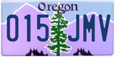 OR license plate 015JMV