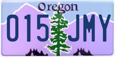 OR license plate 015JMY