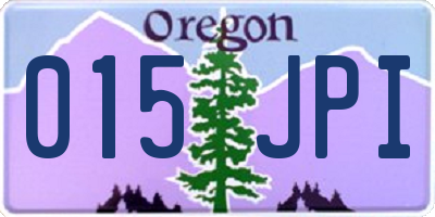 OR license plate 015JPI