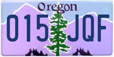 OR license plate 015JQF