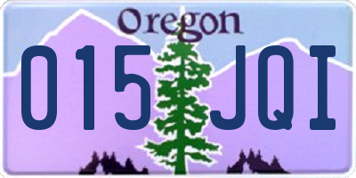 OR license plate 015JQI