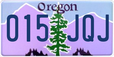 OR license plate 015JQJ