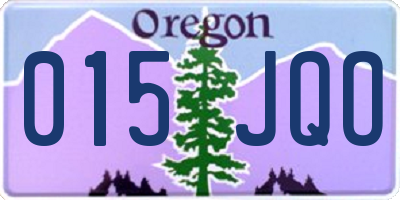 OR license plate 015JQO