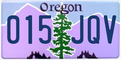 OR license plate 015JQV