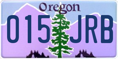 OR license plate 015JRB