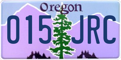 OR license plate 015JRC
