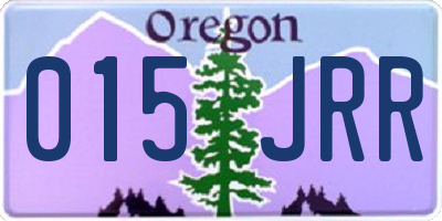 OR license plate 015JRR