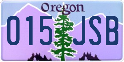 OR license plate 015JSB