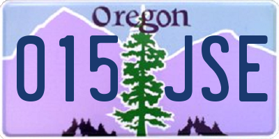 OR license plate 015JSE