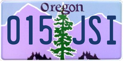 OR license plate 015JSI