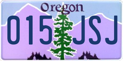 OR license plate 015JSJ