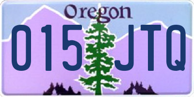 OR license plate 015JTQ