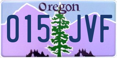 OR license plate 015JVF