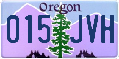 OR license plate 015JVH