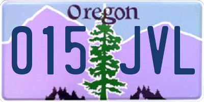 OR license plate 015JVL