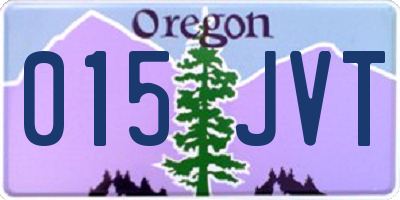 OR license plate 015JVT