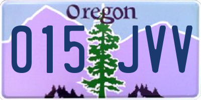 OR license plate 015JVV