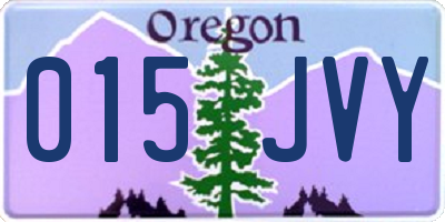OR license plate 015JVY
