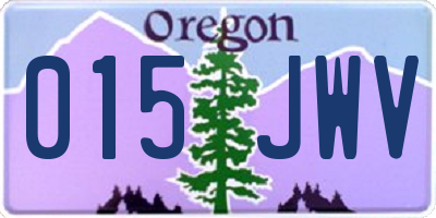 OR license plate 015JWV
