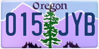 OR license plate 015JYB