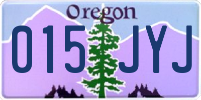 OR license plate 015JYJ