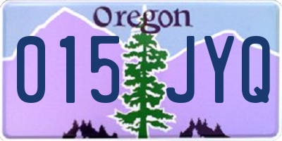 OR license plate 015JYQ