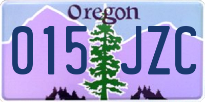 OR license plate 015JZC