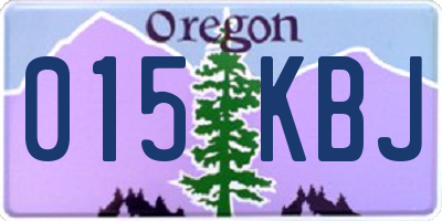 OR license plate 015KBJ