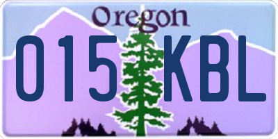 OR license plate 015KBL