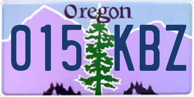 OR license plate 015KBZ