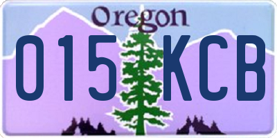 OR license plate 015KCB