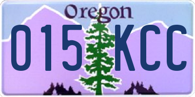 OR license plate 015KCC