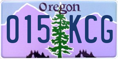 OR license plate 015KCG
