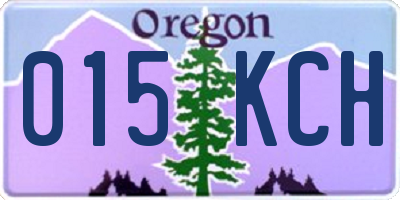 OR license plate 015KCH