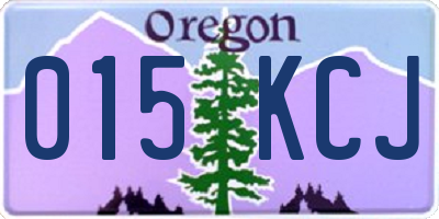 OR license plate 015KCJ