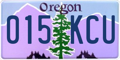 OR license plate 015KCU