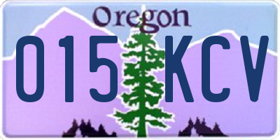 OR license plate 015KCV