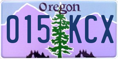 OR license plate 015KCX