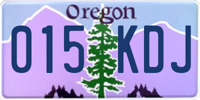 OR license plate 015KDJ