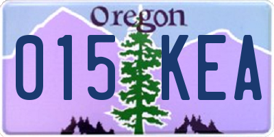 OR license plate 015KEA