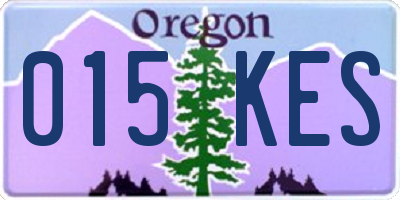 OR license plate 015KES