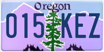 OR license plate 015KEZ