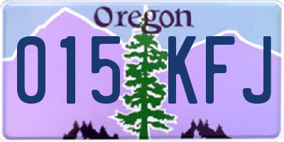 OR license plate 015KFJ
