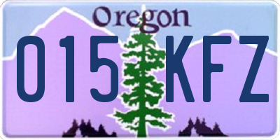 OR license plate 015KFZ