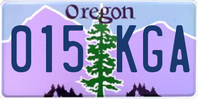 OR license plate 015KGA