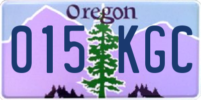 OR license plate 015KGC