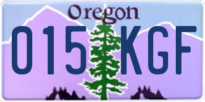 OR license plate 015KGF