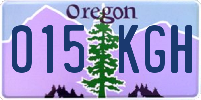 OR license plate 015KGH